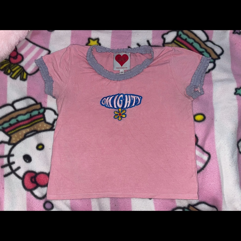O’MIGHTY Flower Power deadstock crop top